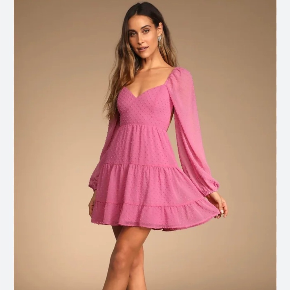 Elegant Pink Women's Dress